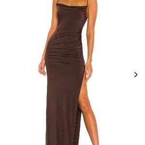 Lovers and friends odessa gown brown size small